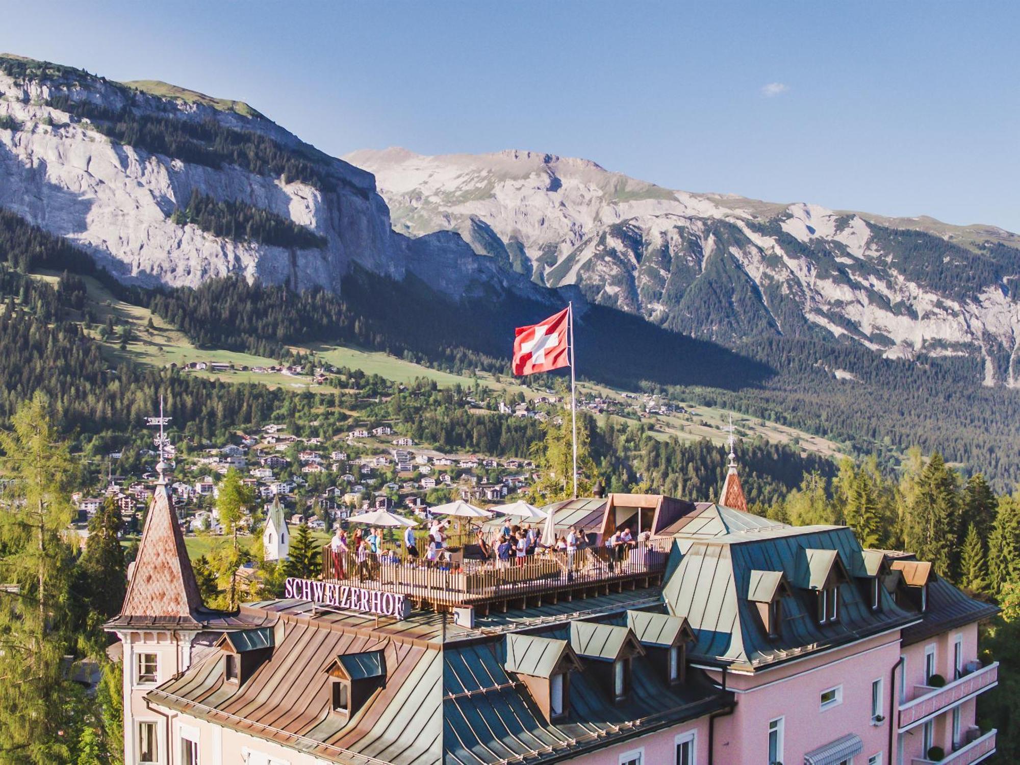 Romantik Hotel Schweizerhof & Spa Flims Exterior foto